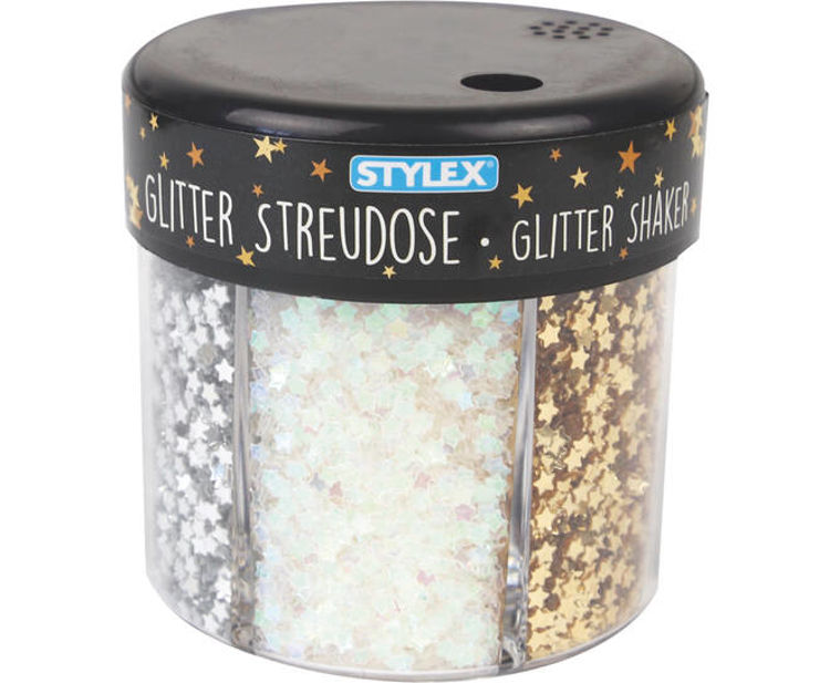 Picture of 3872 GLITTER SHAKER 60G 6 DIFFERENTER SHAPES